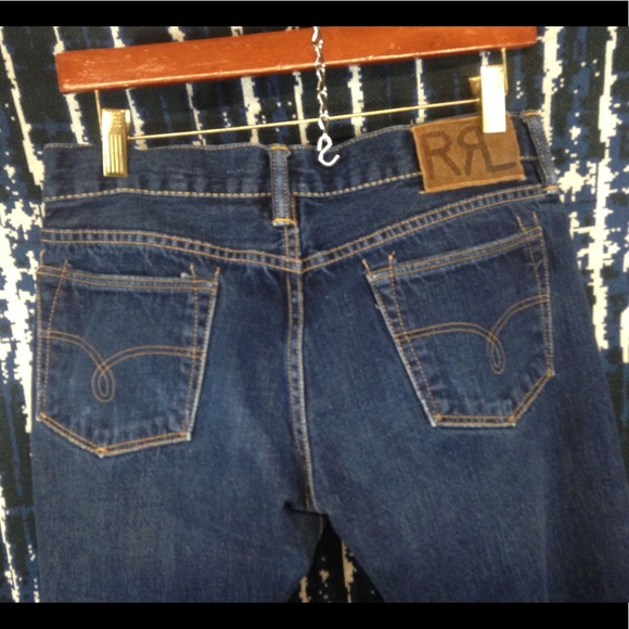 SOLD Euc RRL straight leg jeans Sz 28x34 - Picture 7 of 7